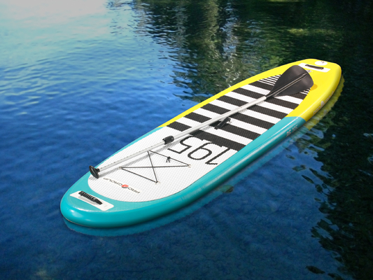 Three Fin 286lbs 118″X30"X4" Inflatable Surf SUP